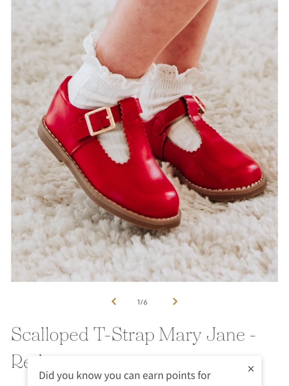 Sweethoneu Red Girls' Mary Jane Shoes with Buckle -
